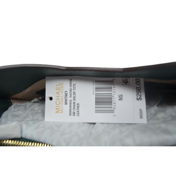 Michael Kors Whitney Chain Shoulder Bag, Green NWT